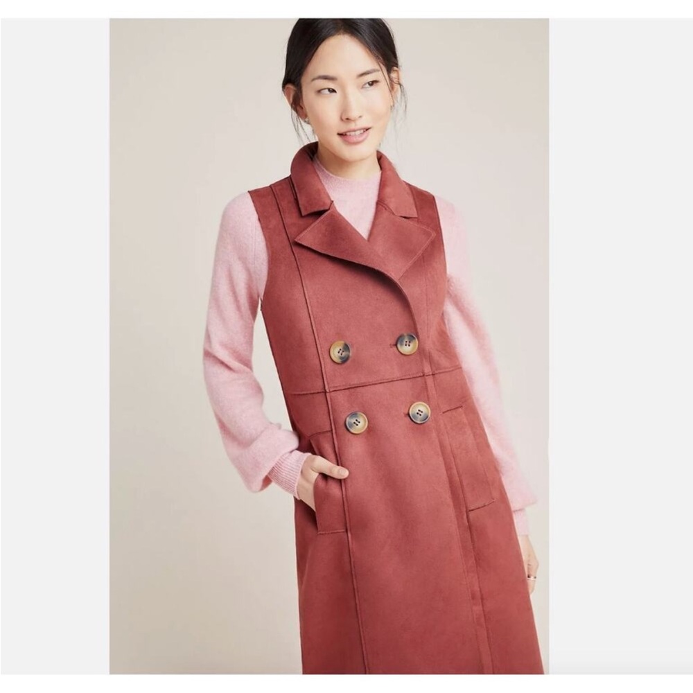 Anthropologie Tandy Longline Utility Vest Jacket size XL